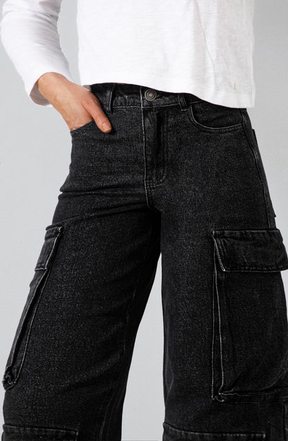 Pantalón Cargo Black