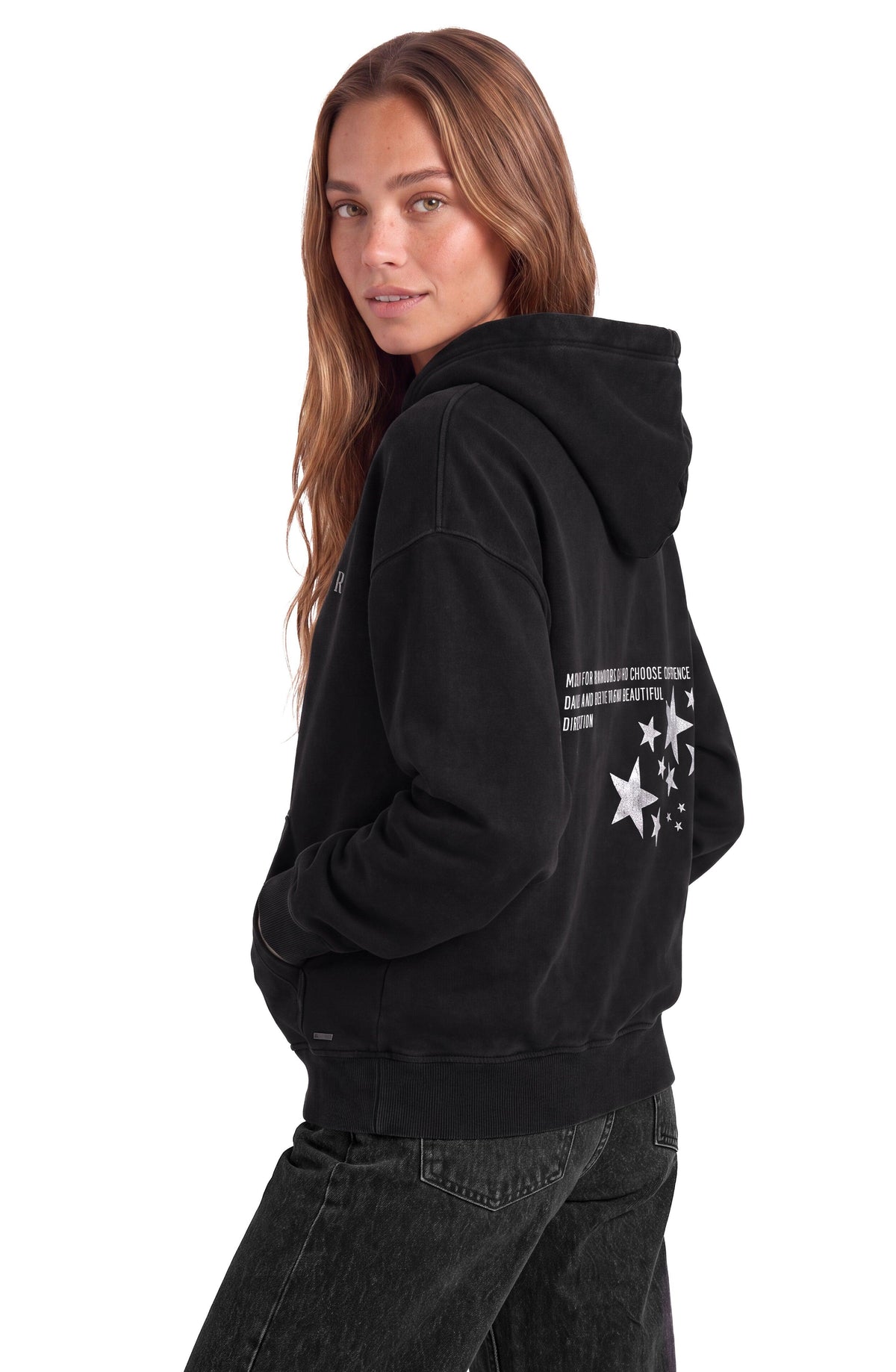 Buzo Hoodie Raindoor Girls Black