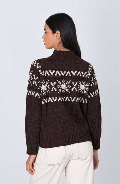 Sweater Jacquard Brown