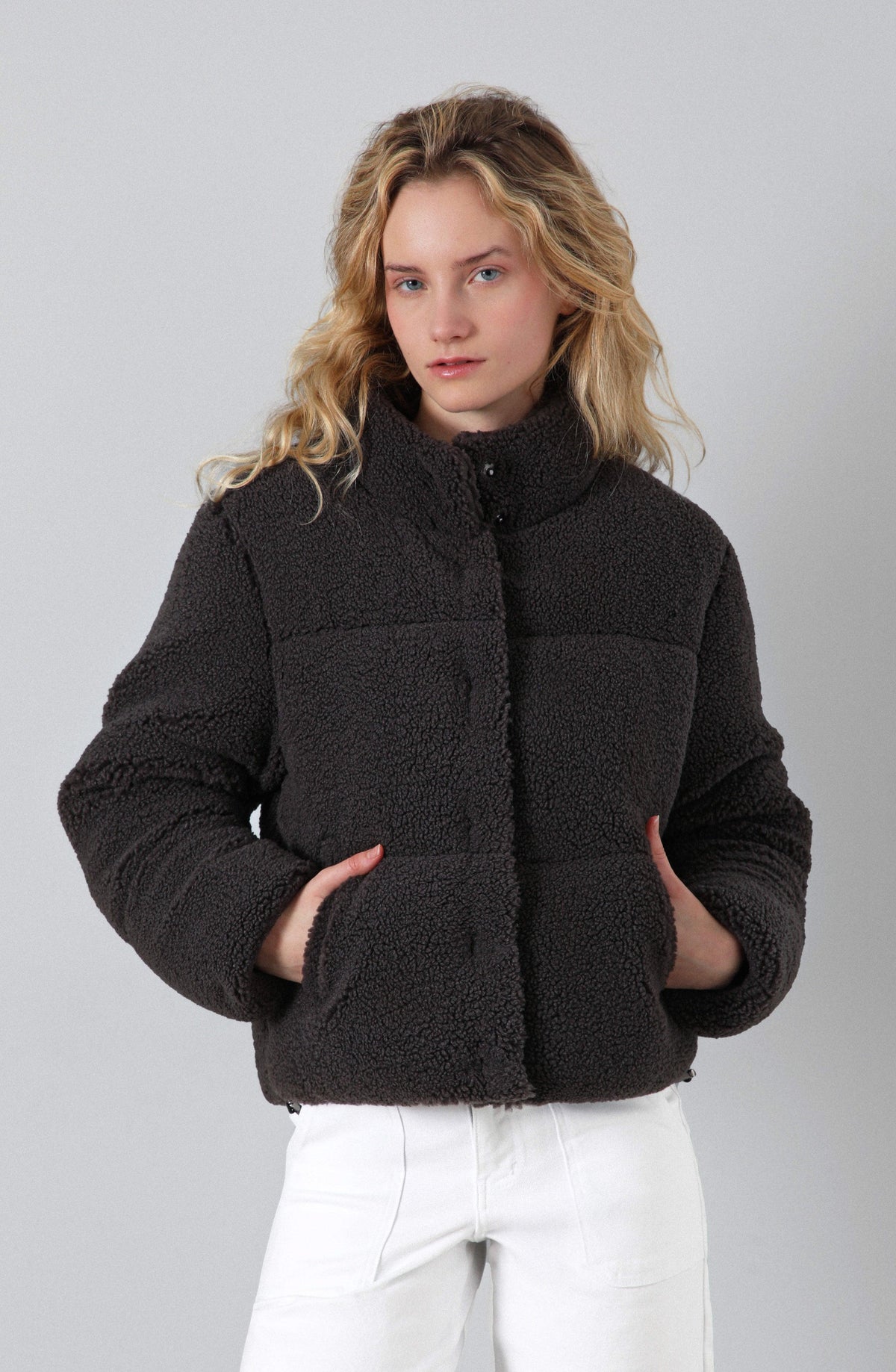 Corderito Campera Puffer Gray
