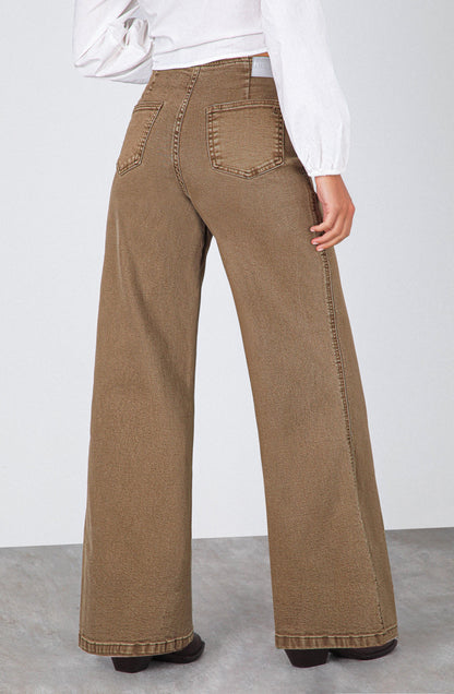Pantalón Pretina Ajustada Brown