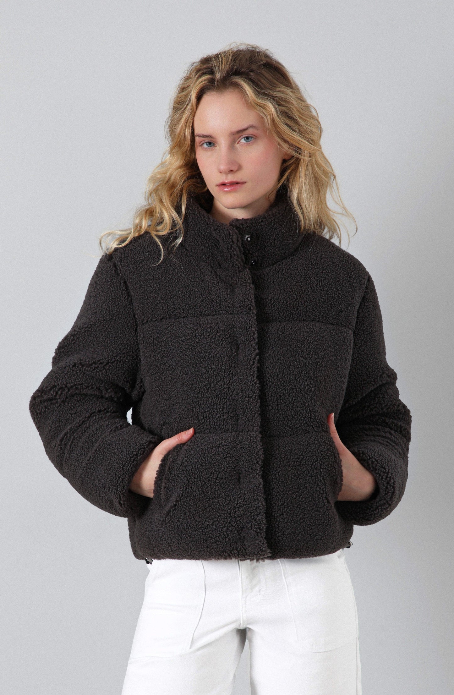 Corderito Campera Puffer Gray