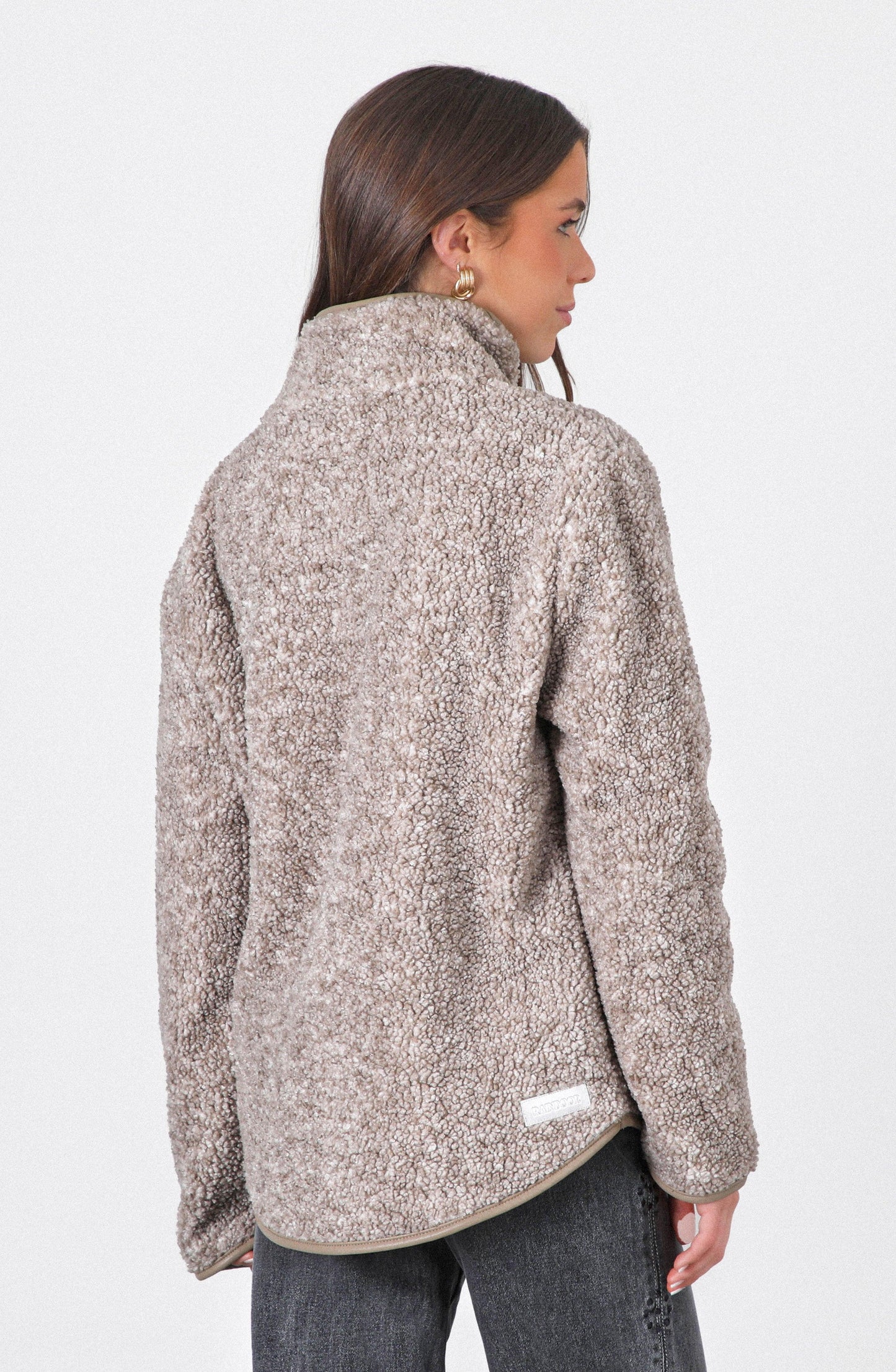 Corderito Full Zipper Beige Melange