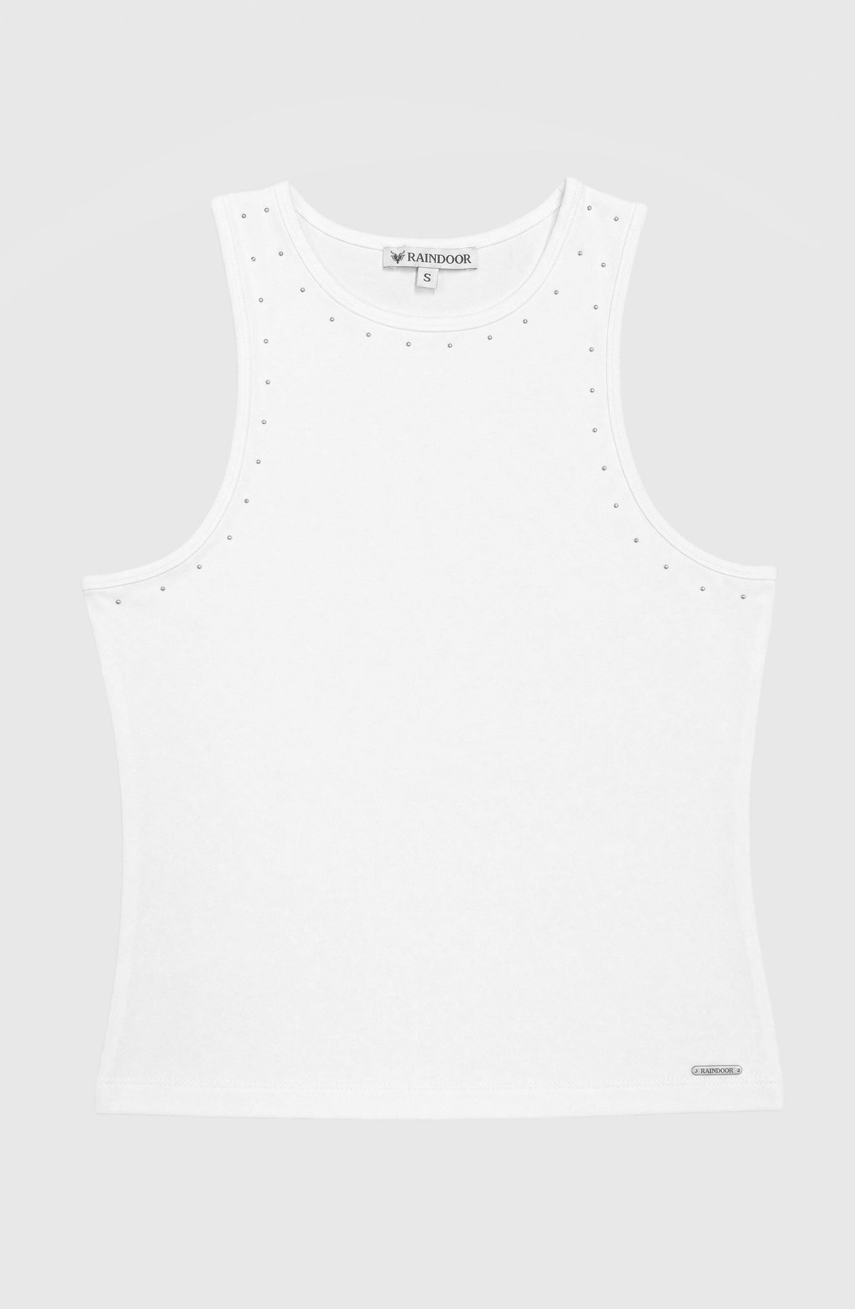 Remera Tank Tachas White