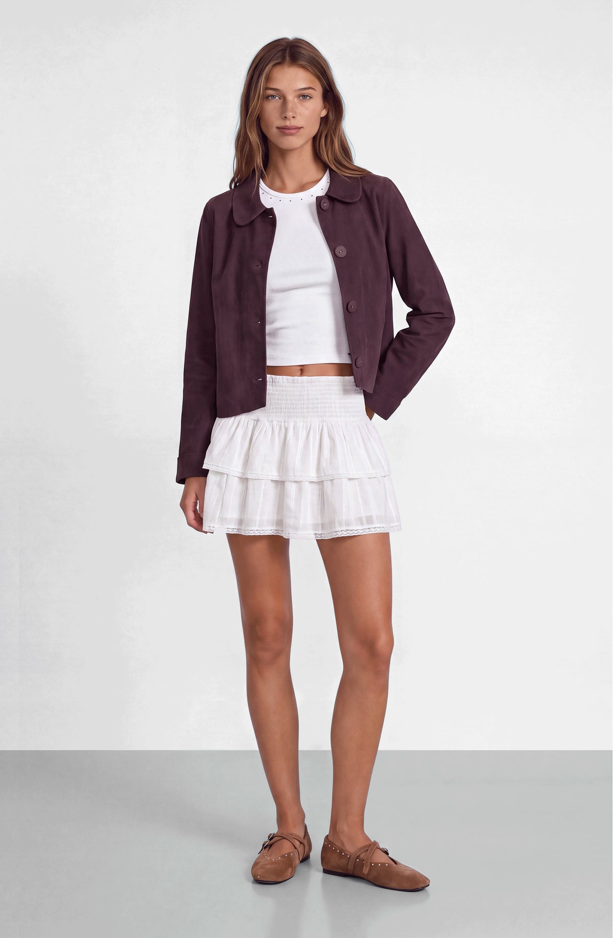 Campera Cuello Bebé Purple