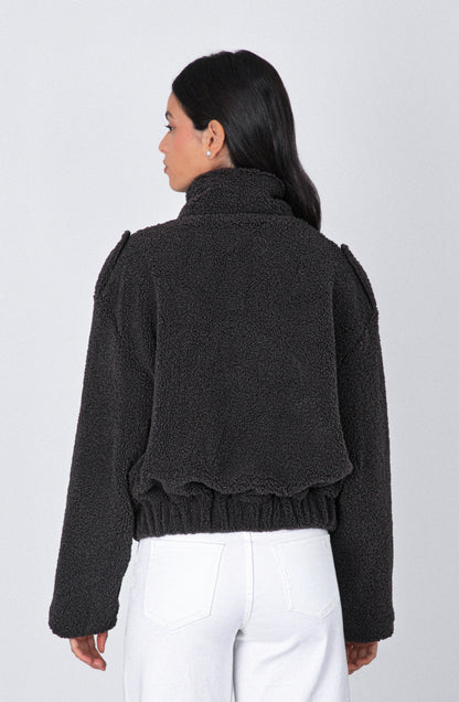 Corderito Cuello Funnel Black
