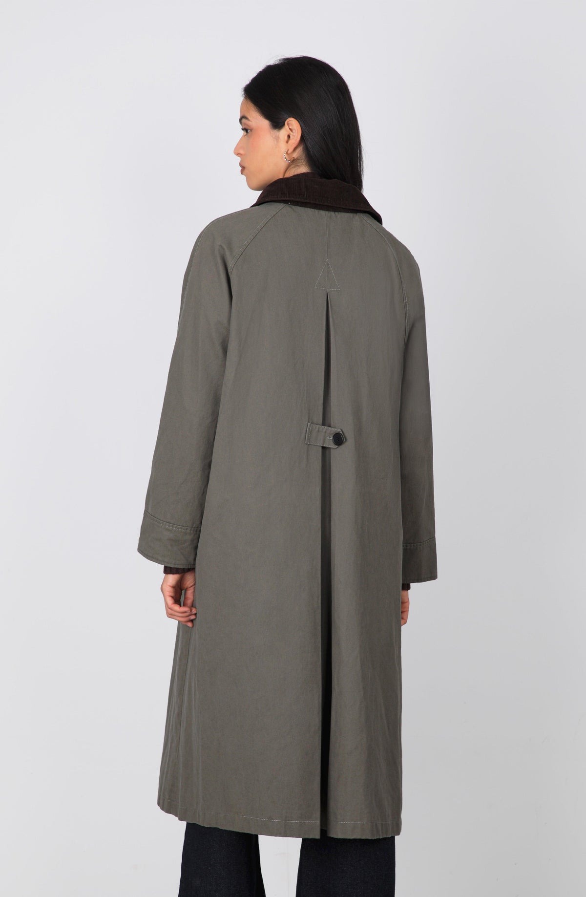 Campera Encerada Larga Green