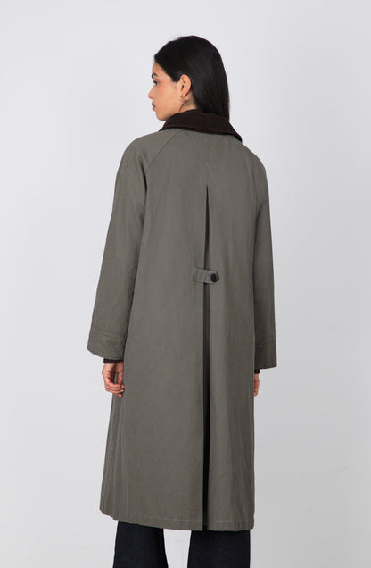 Campera Encerada Larga Green