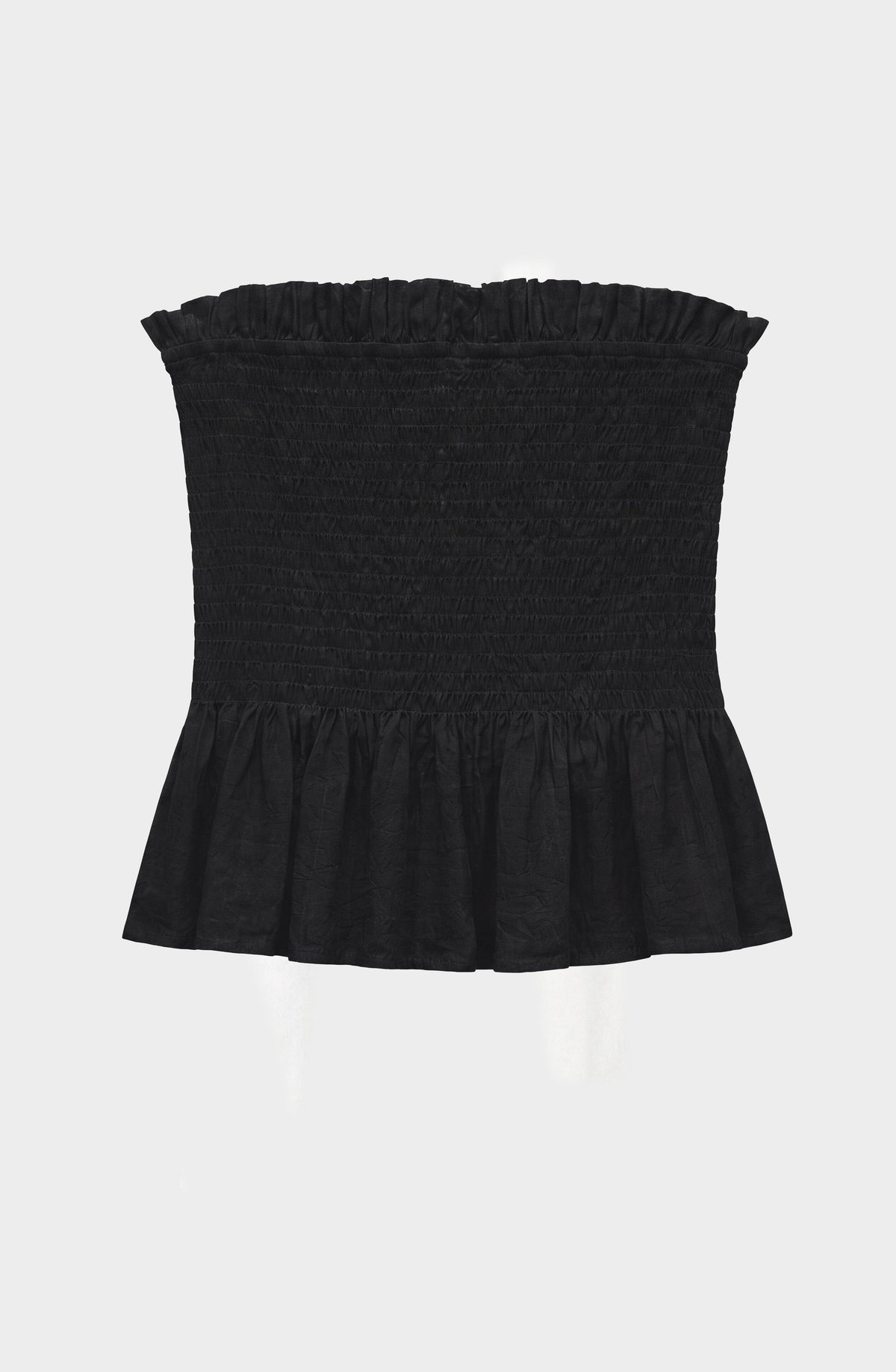 Top Strapless Panal Black