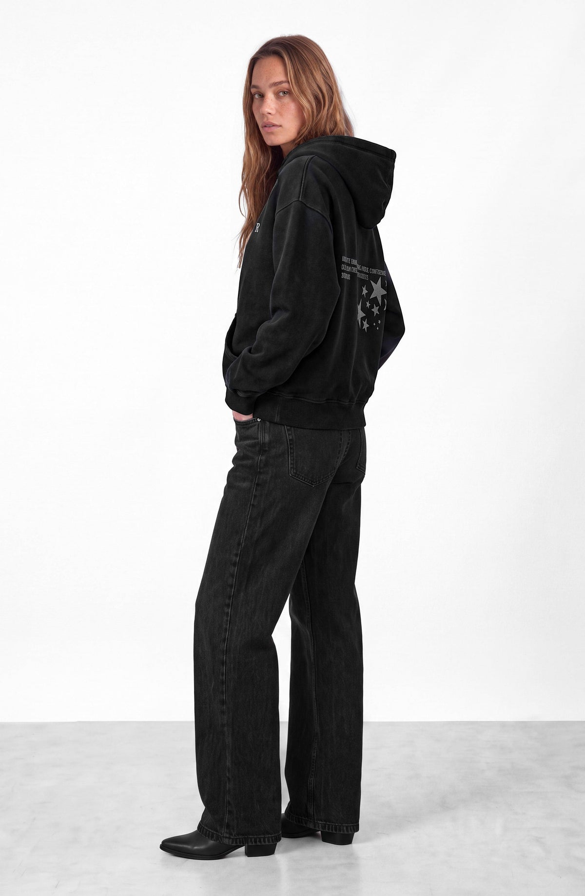 Buzo Hoodie Raindoor Girls Black