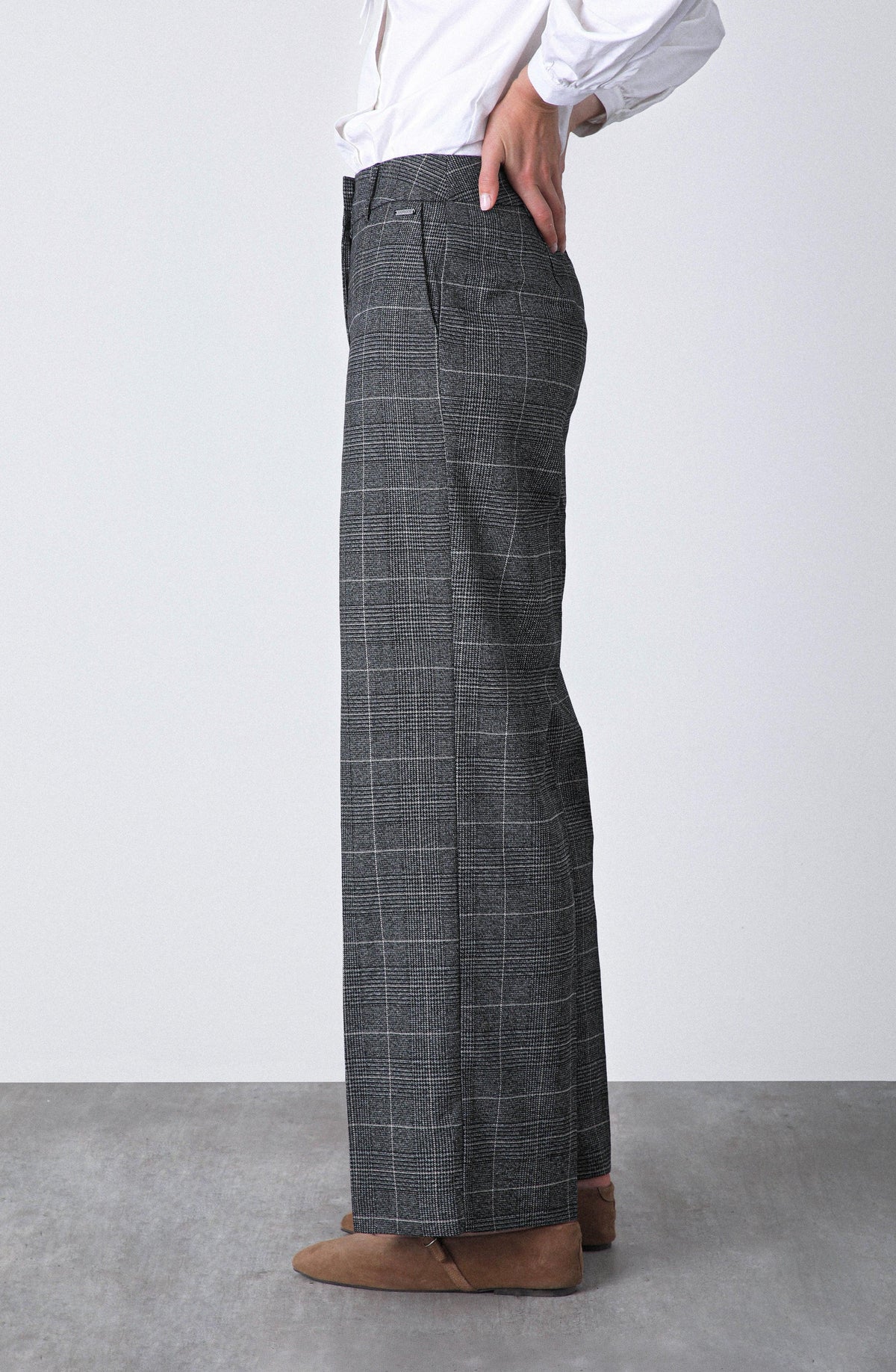 Pantalón Tejido Lurex Grey