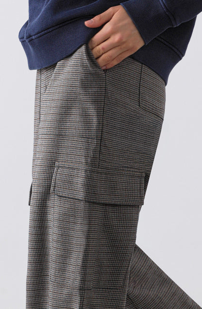 Pantalón Tejido Cargo Brown