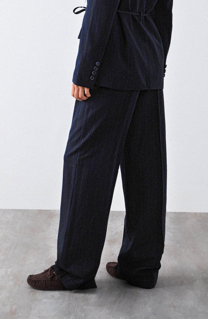 Pantalón Líneas Lurex Navy
