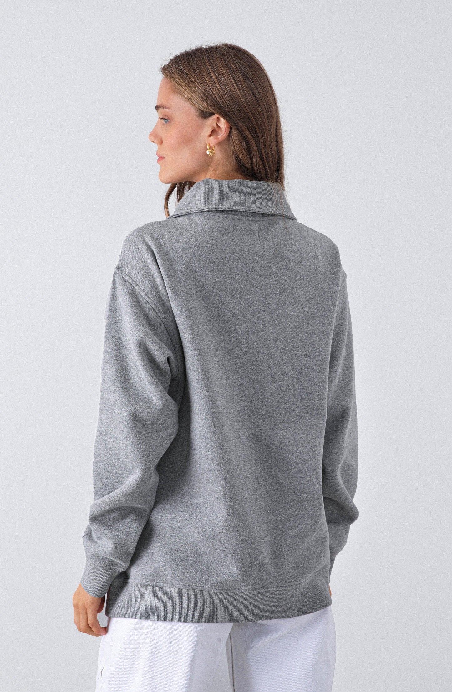 Buzo Mid Zipper Grey Melange