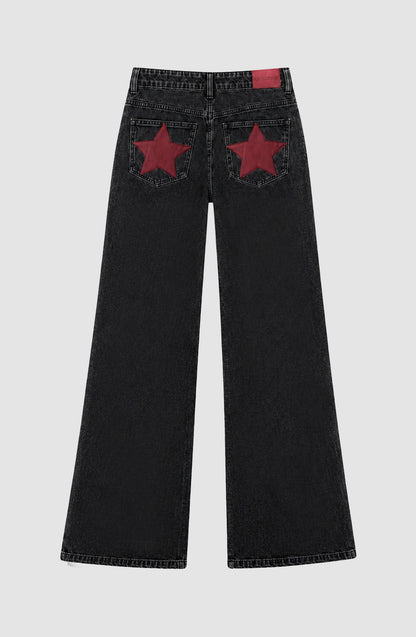 Pantalón Straight Estrella Black