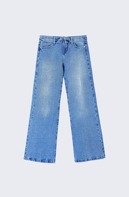 Pantalón Pretina Invertida Blue
