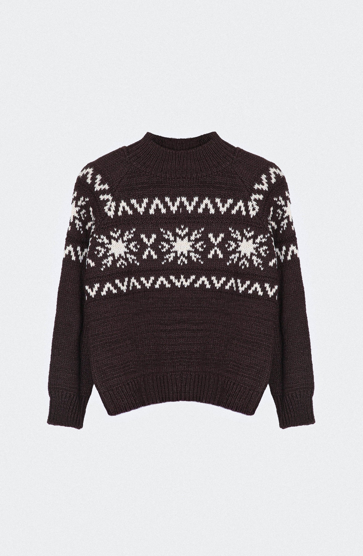 Sweater Jacquard Brown