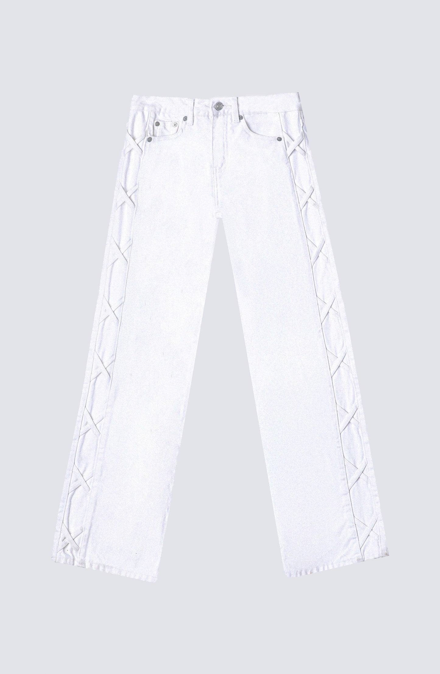 Pantalón Franja Lateral White