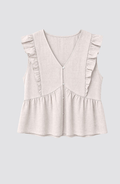 Blusa Vuelos Ecru