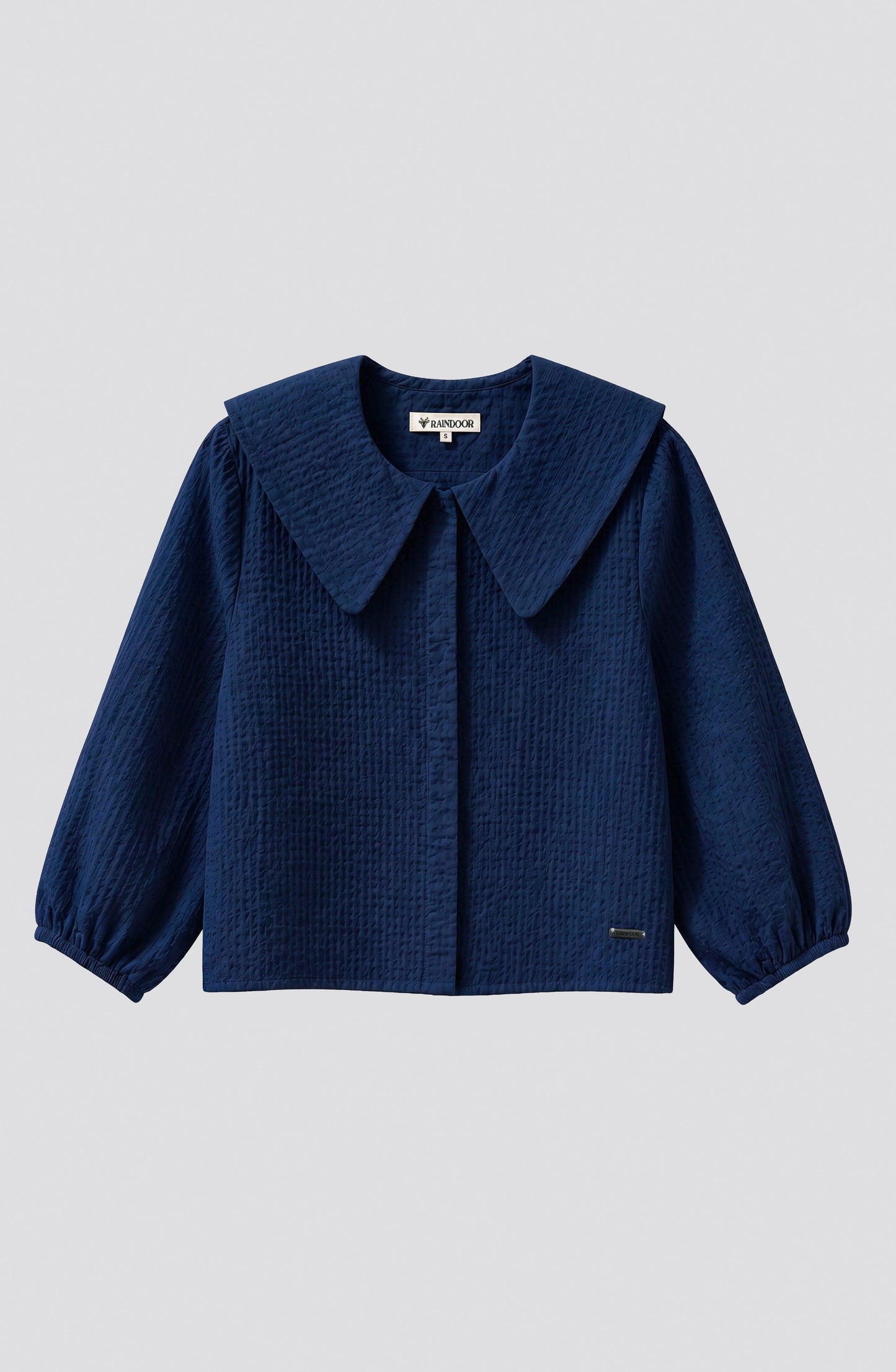 Blusa Cuello Bobo Vichy Blue