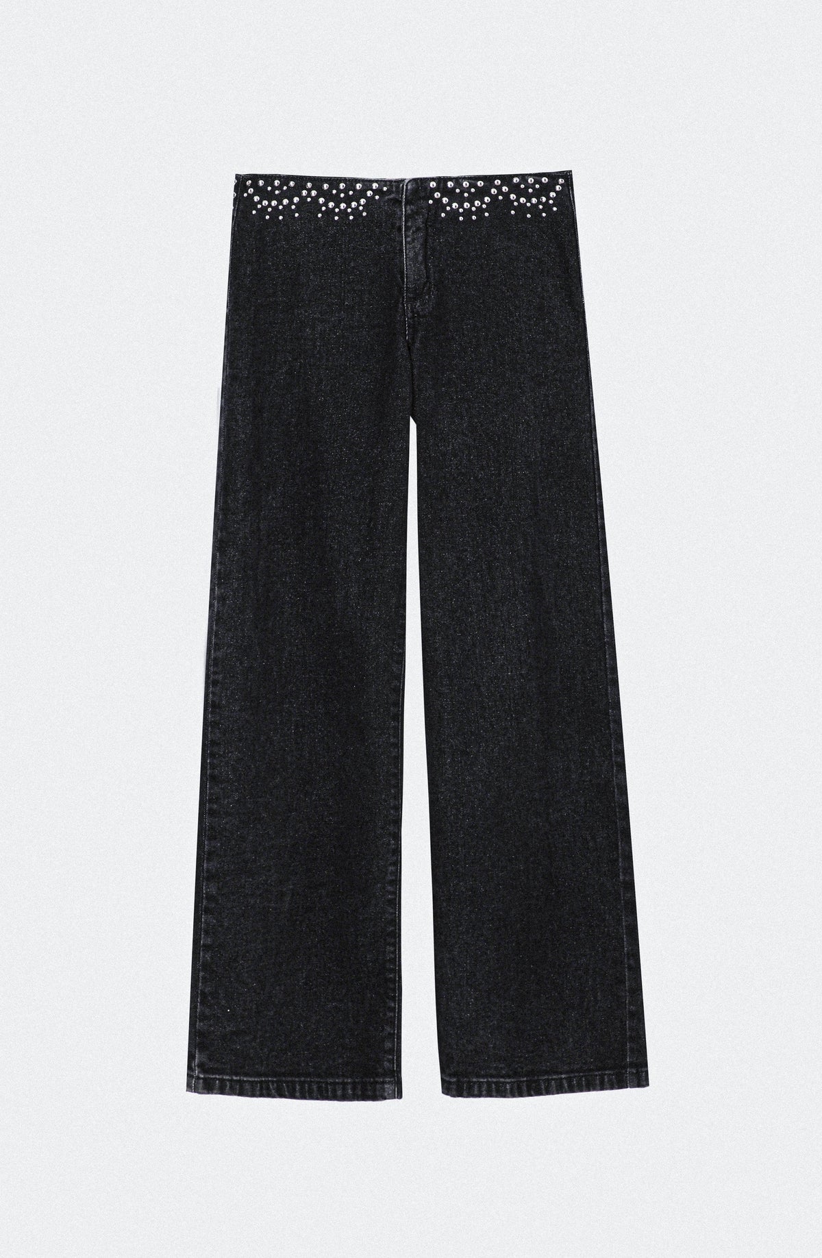 Pantalón Cinturón Tachas Grey