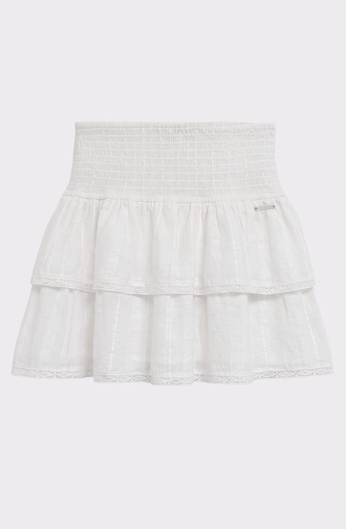 Pollera Cotton Lace White
