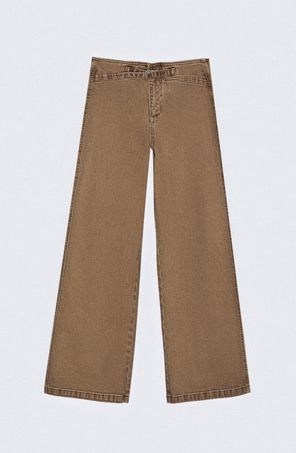 Pantalón Pretina Ajustada Brown