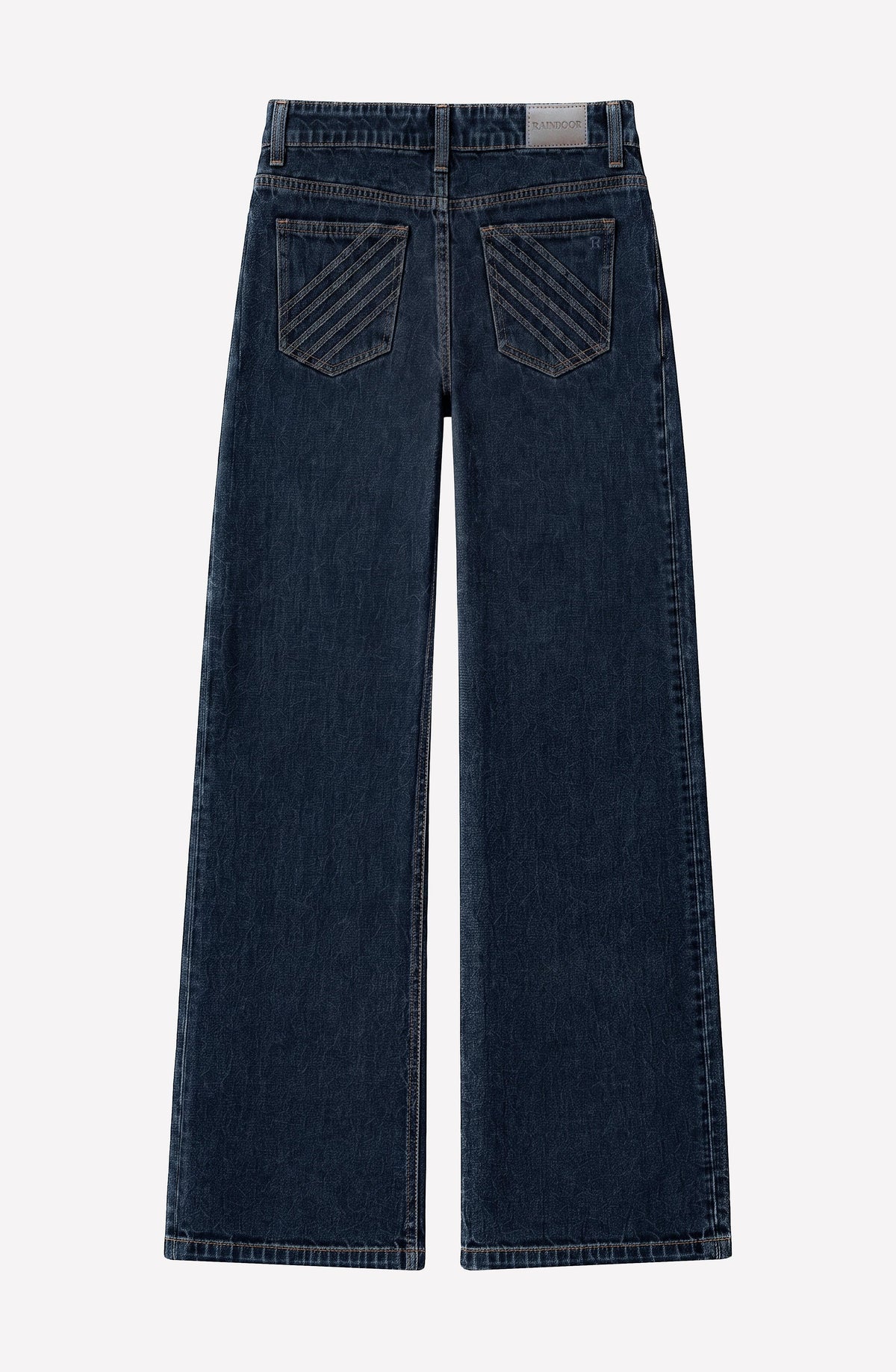Pantalón Plisado Denim Indigo