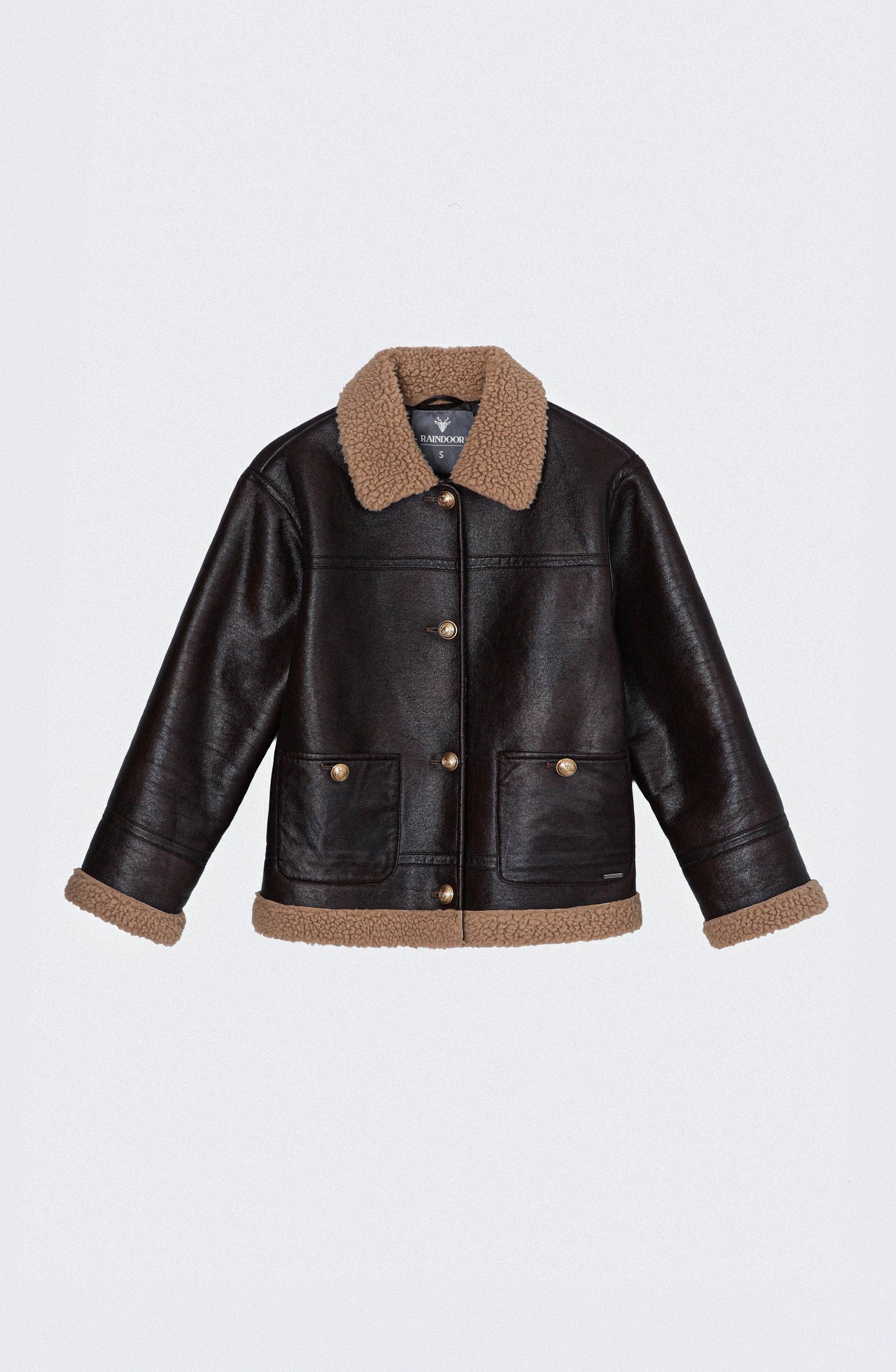 Chaqueta Pu Sherpa Brown