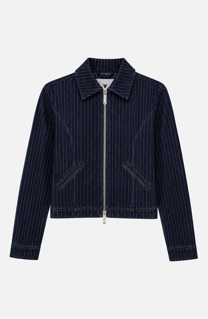Campera Denim Rayas Indigo