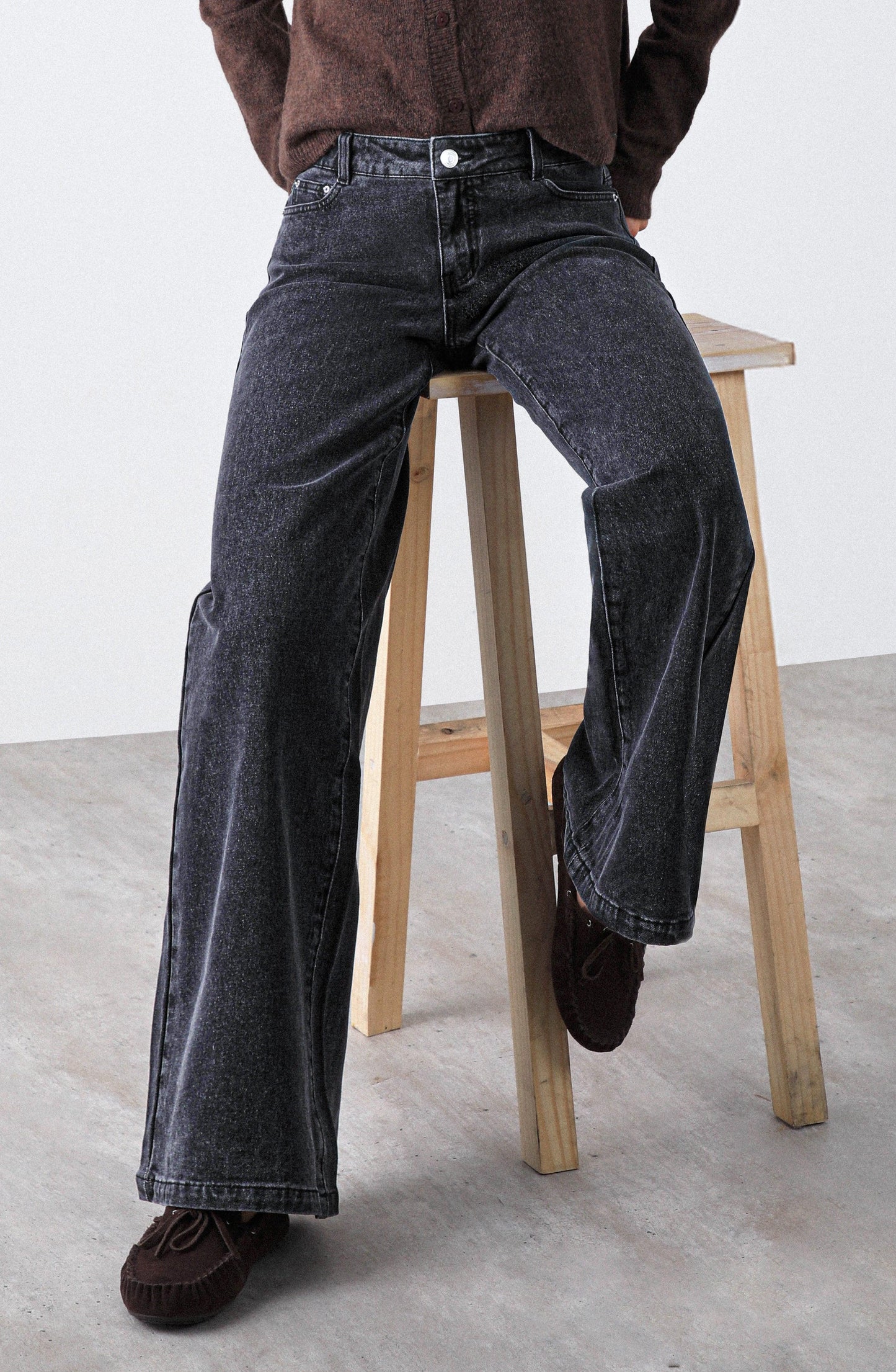 Pantalón Low Rise Black