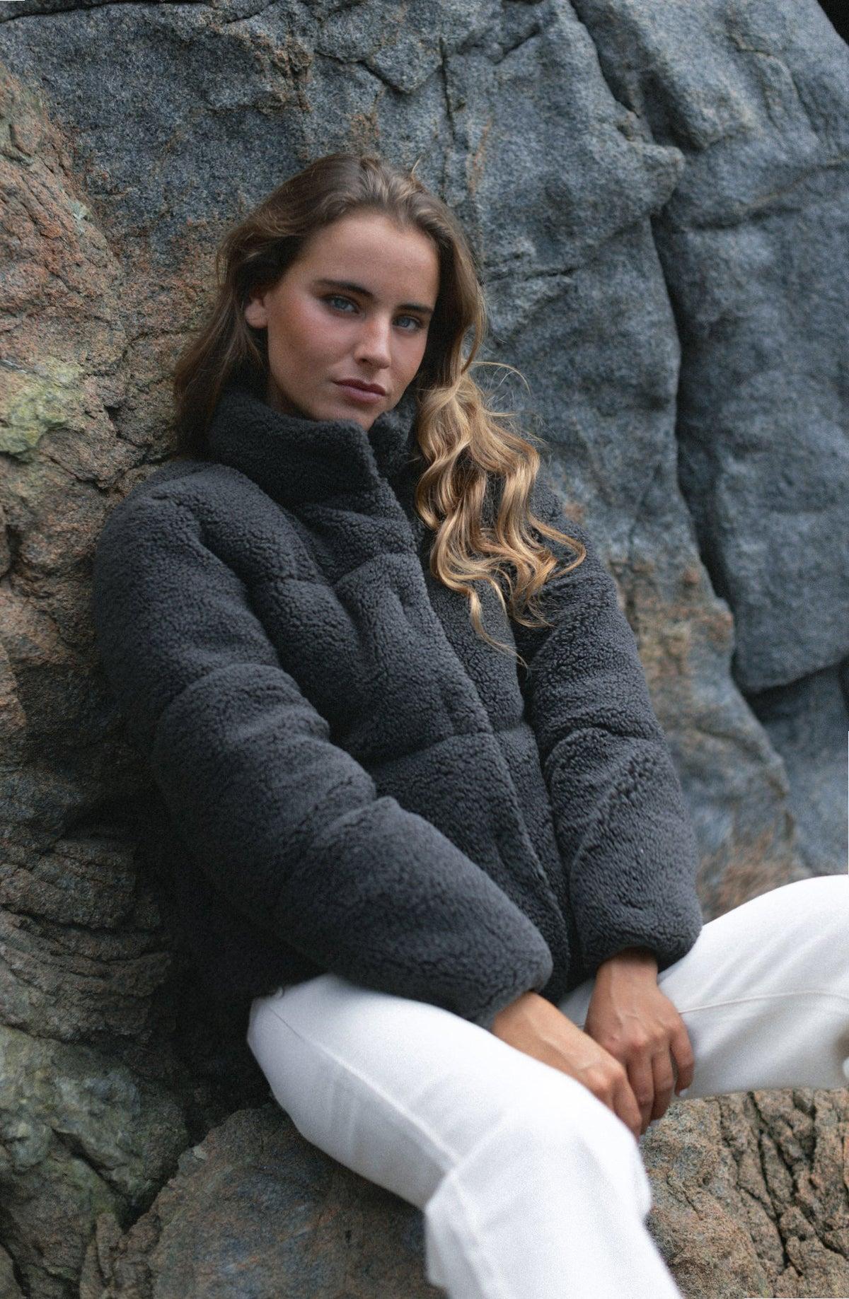 Corderito Campera Puffer Gray