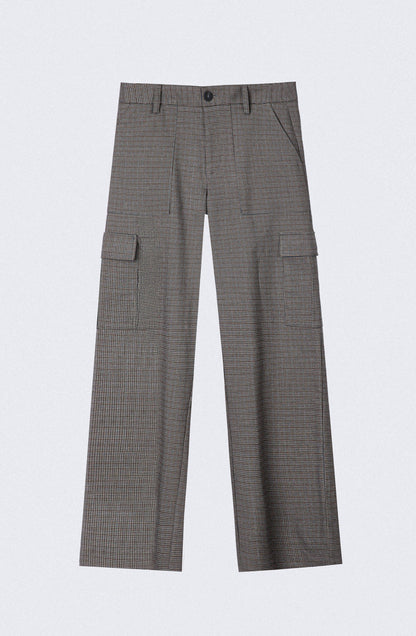 Pantalón Tejido Cargo Brown