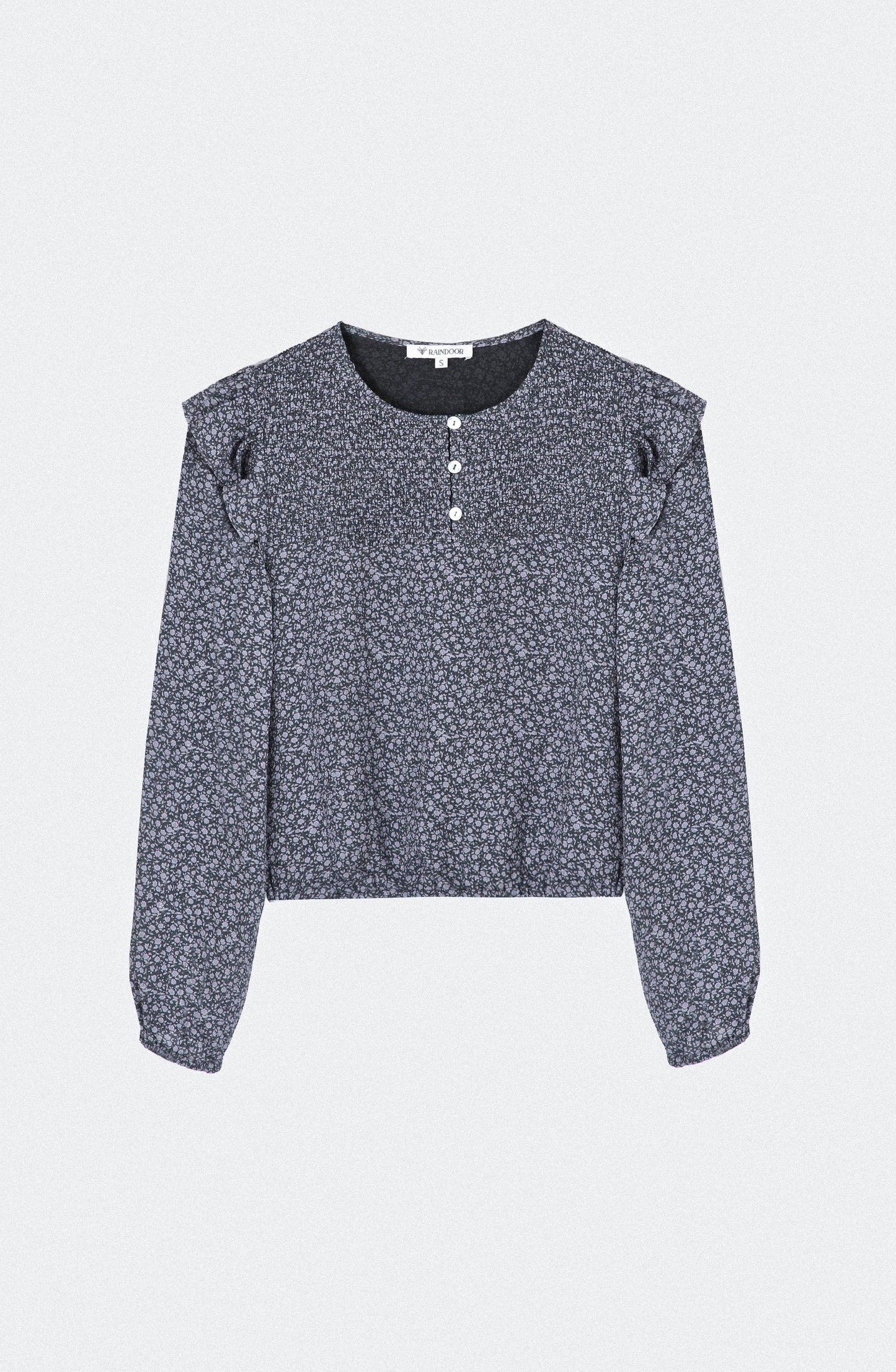 Blusa Estampada Vuelo Lurex Grey