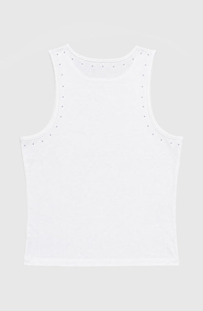 Remera Tank Tachas White